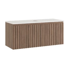 Rhea 1200mm Fluted Wall Hung Single Vanity